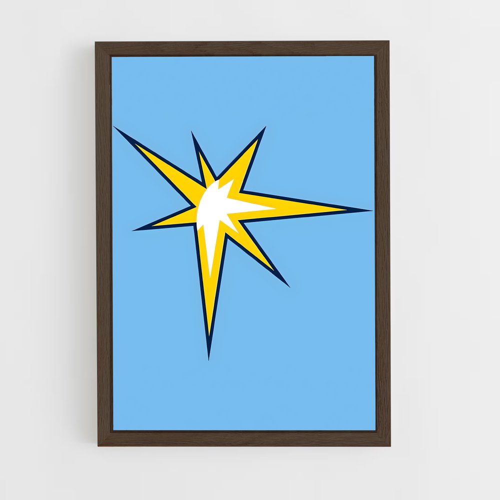 Poster Étoile des Rays – affiche Baseball (vue 5)